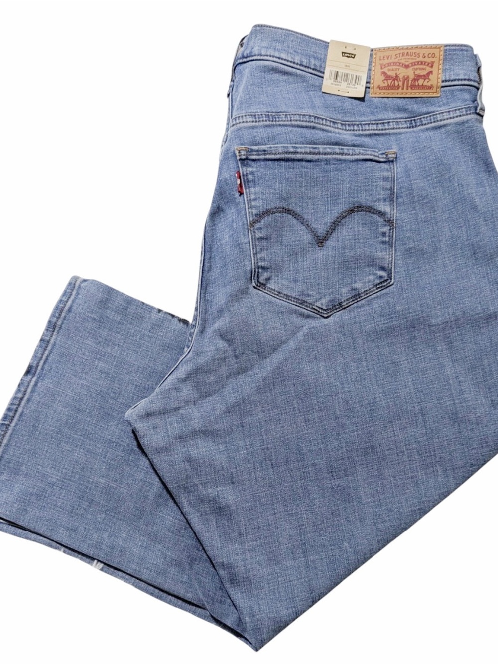 Levi's 311 Shaping Skinny Capri Jeans Mid Rise Tummy Control Light Wash 18W NEW - Picture 6 of 14